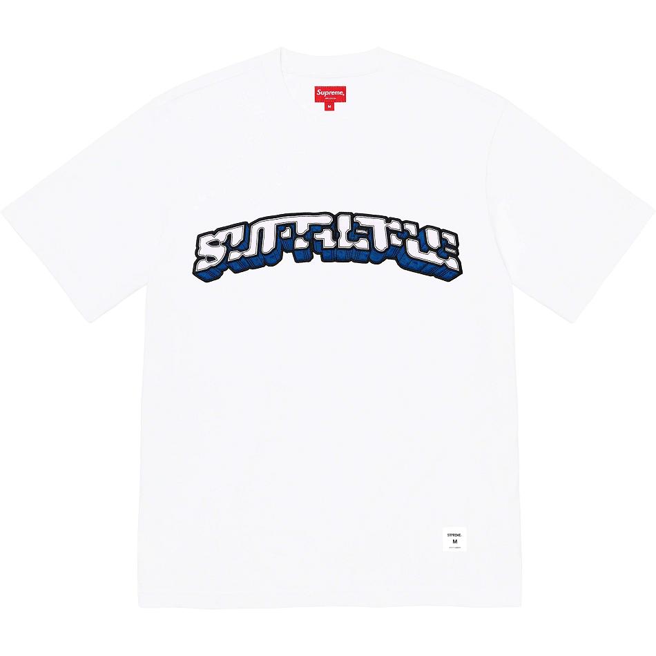 Chandails Supreme Block Arc S/S Top Blanche | FR329TV