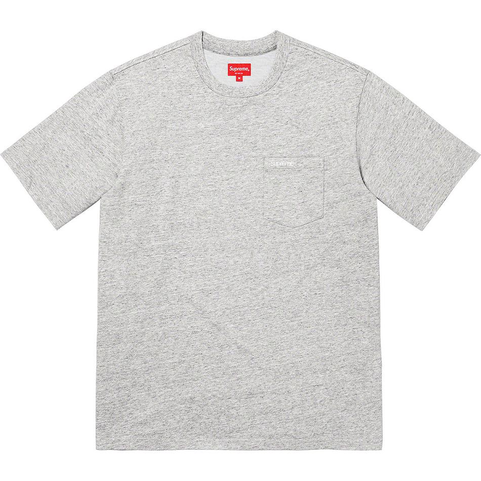 Chandails Supreme S/S Pocket Tee Grise | FR319XF