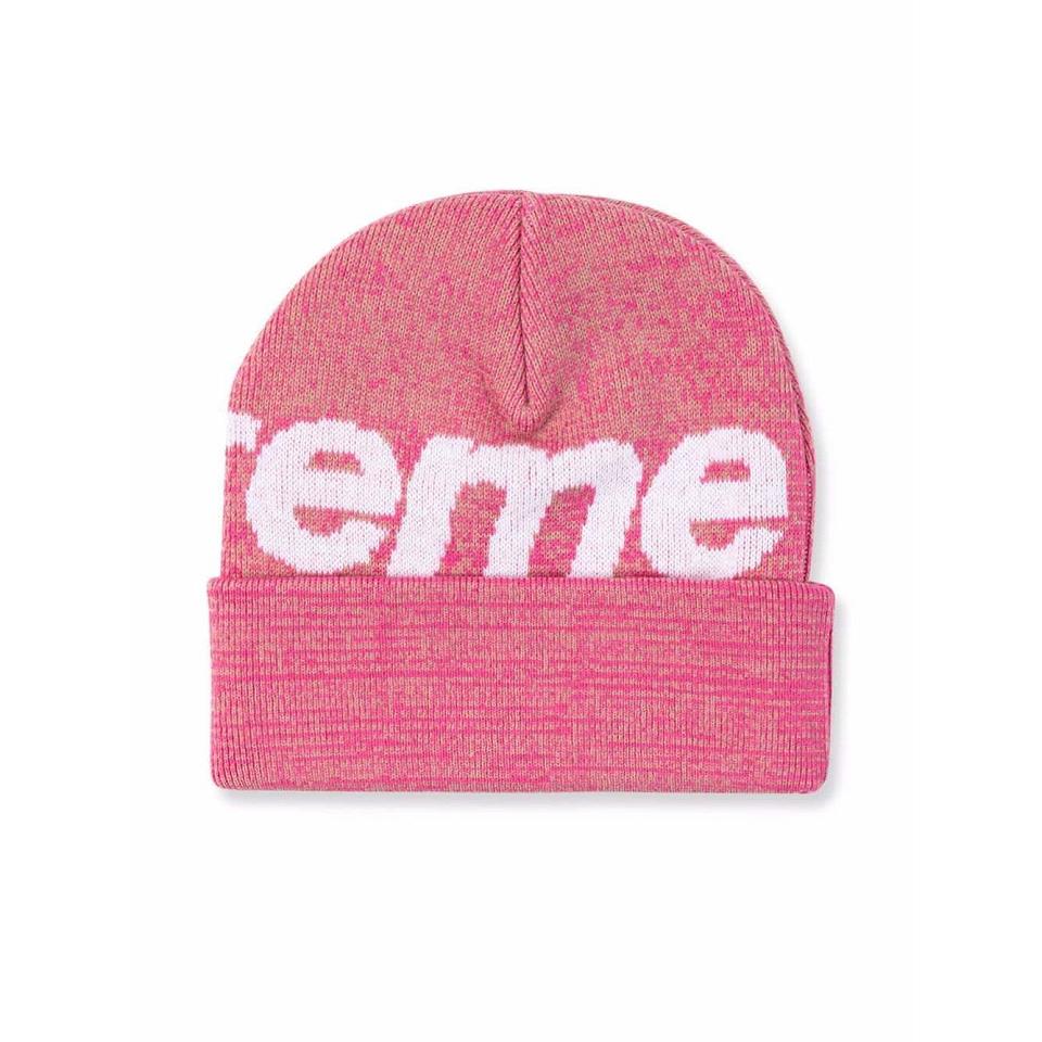 Chapeaux Supreme Big Logo Beanie Rose | FR112CE