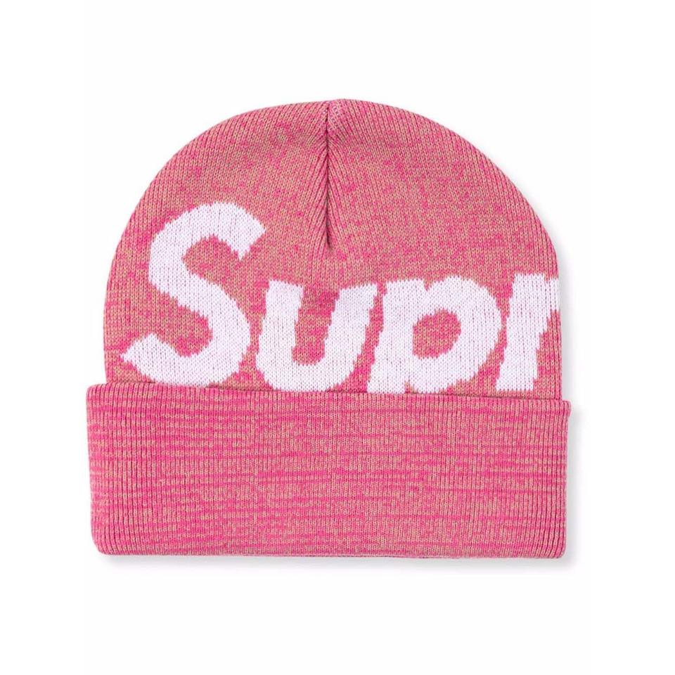 Chapeaux Supreme Big Logo Beanie Rose | FR112CE