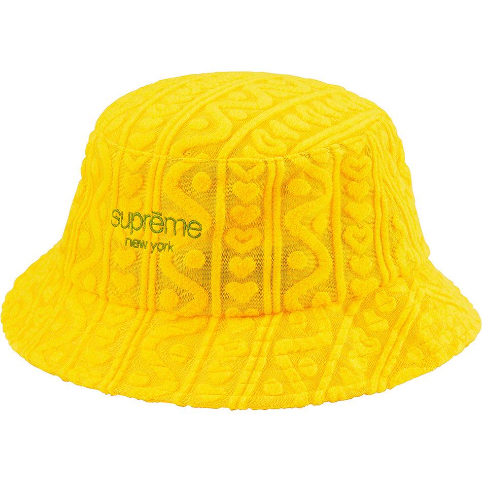 Chapeaux Supreme Terry Pattern Crusher Jaune | FR139VD