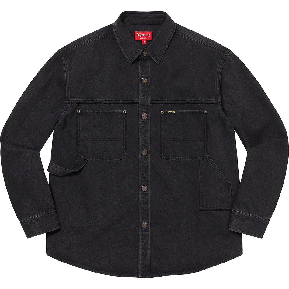 Chemises Supreme Denim Painter Noir | FR390FM