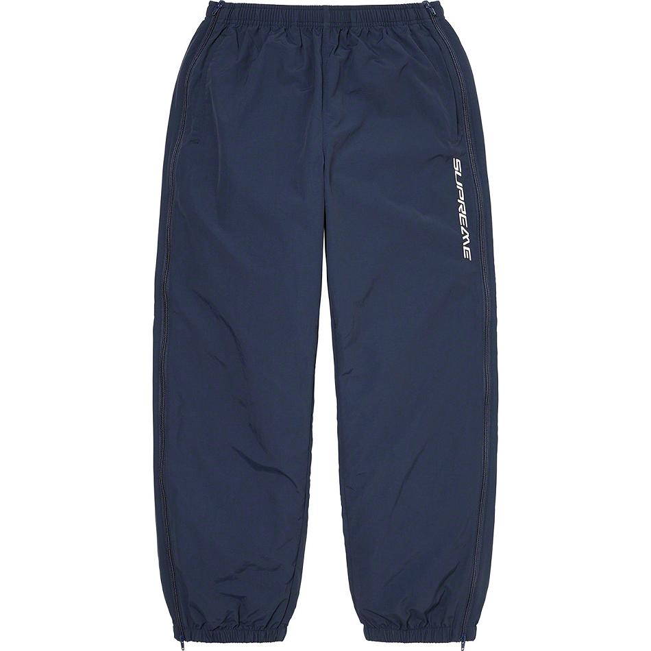 Pantalon Supreme Full Zip Baggy Warm Up Pant Bleu Marine | FR430WY