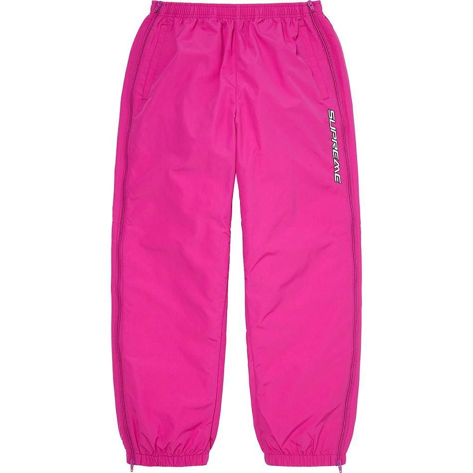 Pantalon Supreme Full Zip Baggy Warm Up Pant Rose | FR431EX