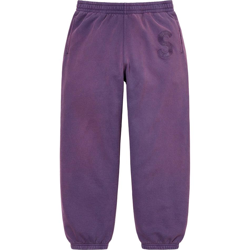 Pantalon Supreme Overdyed S Logo Sweatpant Violette | FR401NB