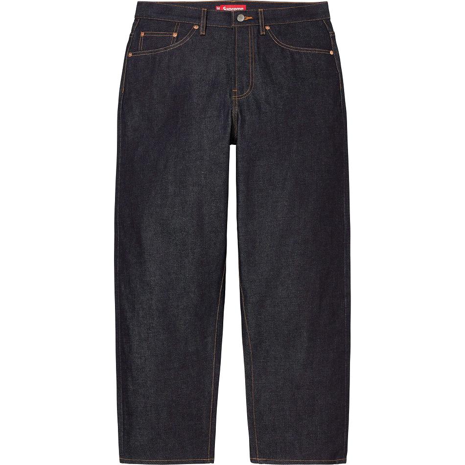 Pantalon Supreme Rigid Baggy Jean Noir | FR427NB