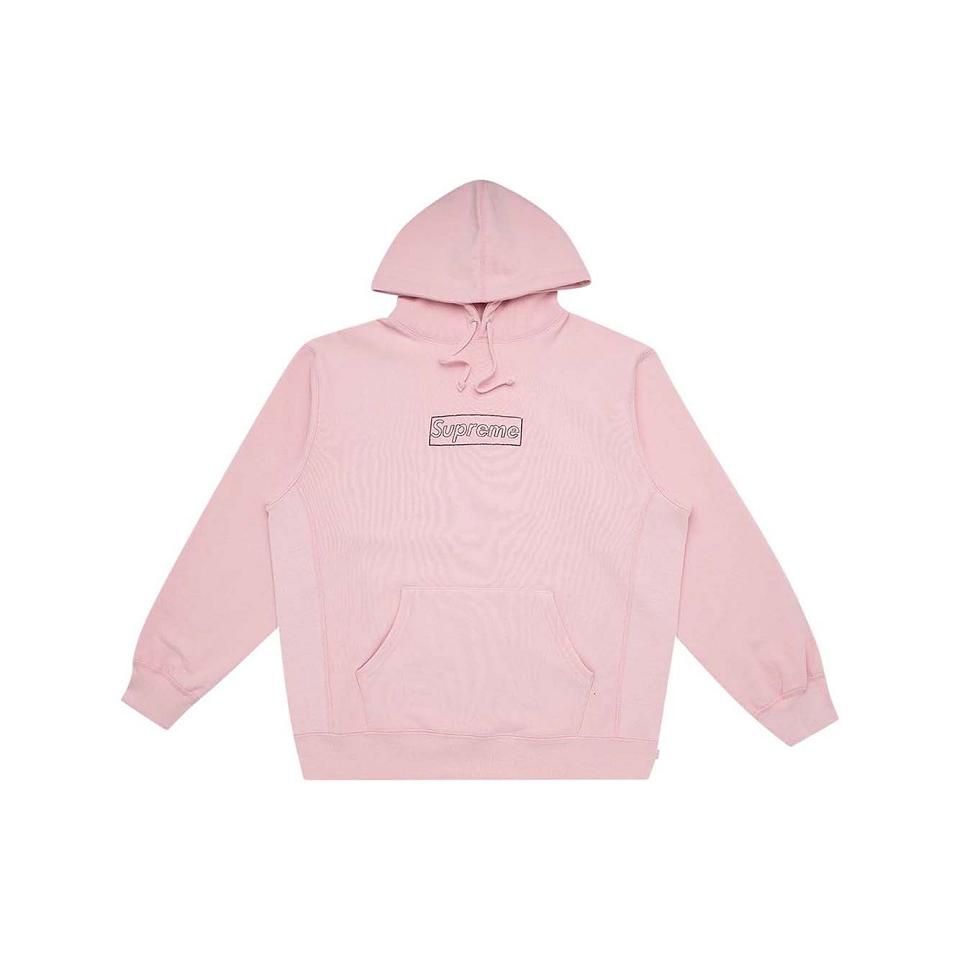 Sweat À Capuche Supreme Kaws Chalk Real Rose | FR477VD