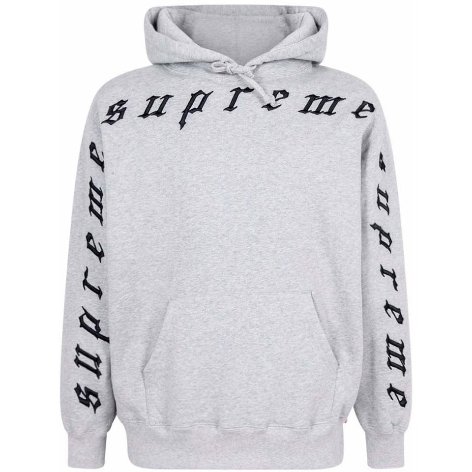 Sweat À Capuche Supreme Logo Grise | FR474ZG