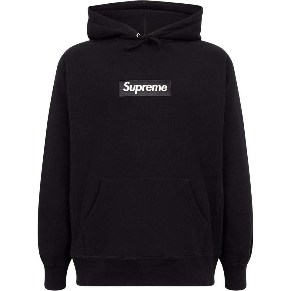 Sweat À Capuche Supreme White Logo Noir | FR461UT