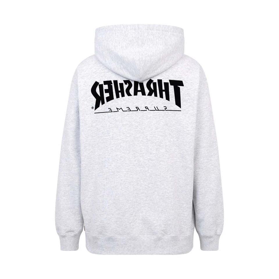 Sweat À Capuche Supreme X Thrasher Logo Print “FW21” Grise | FR455QZ