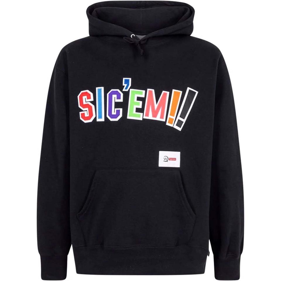 Sweat À Capuche Supreme X WTAPS Sic’em! Noir | FR454MA