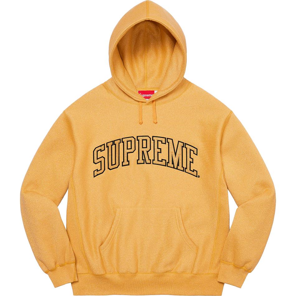 Sweats Supreme Glitter Arc Encapuchonné Doré | FR297NB