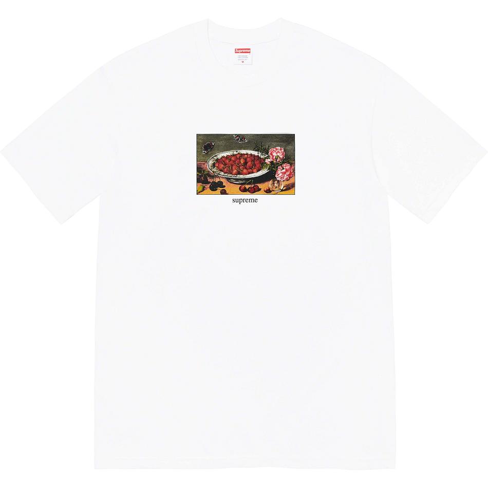 T Shirts Supreme Strawberries Tee Blanche | FR250RW