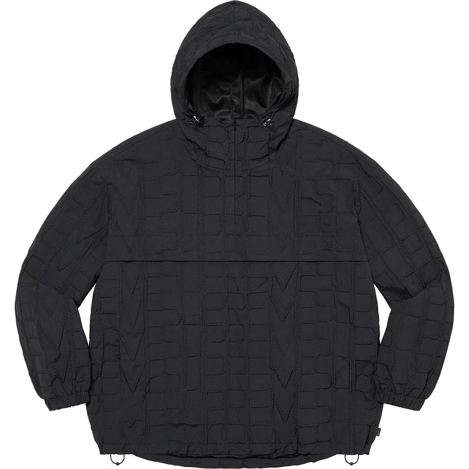 Vestes Supreme Repeat Stitch Anorak Noir | FR442FM