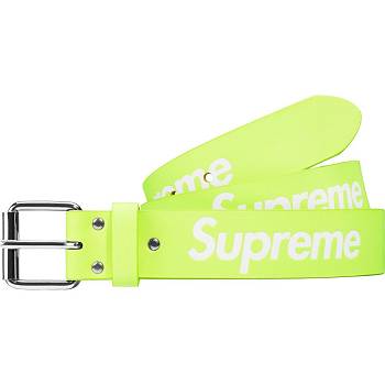 Ceintures Supreme Repeat Cuir Belt Vert | FR164CE