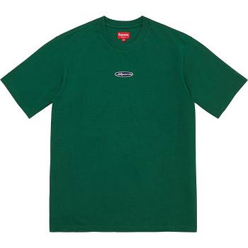 Chandails Supreme Oval Logo S/S Top Vert | FR336SO