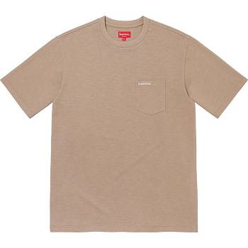 Chandails Supreme S/S Pocket Tee Kaki | FR317LH