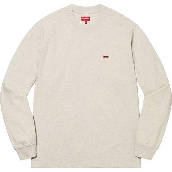 Chandails Supreme Small Box L/S Tee Beige | FR343LH