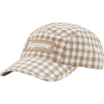 Chapeaux Supreme Gingham Camp Cap Marron | FR117QZ