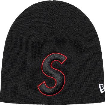 Chapeaux Supreme New Era® S Logo Beanie Noir | FR152PQ