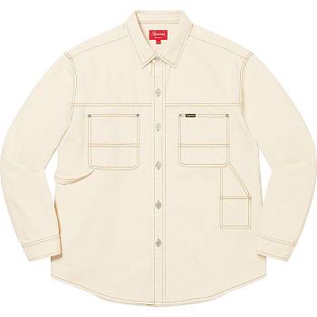 Chemises Supreme Denim Painter Beige | FR389DN