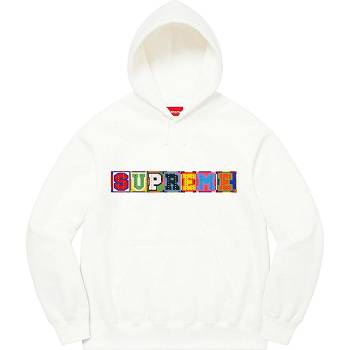 Sweats Supreme Beaded Encapuchonné Blanche | FR272MA