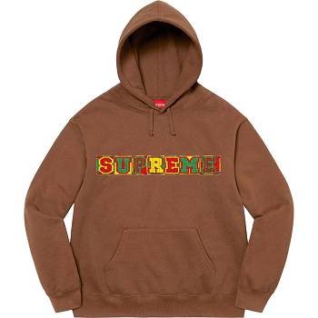 Sweats Supreme Beaded Encapuchonné Marron | FR273QZ