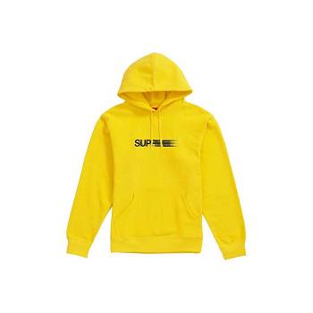 Sweats Supreme Motion Logo Encapuchonné Jaune | FR264KI