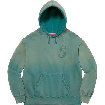 Sweats Supreme Overdyed S Logo Encapuchonné Bleu Marine | FR280IS