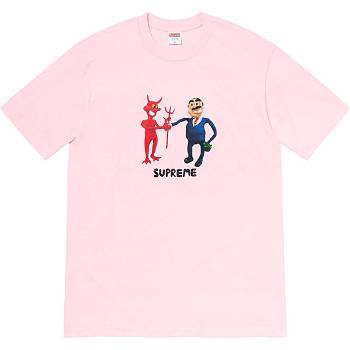 T Shirts Supreme Business Tee Rose | FR216CE