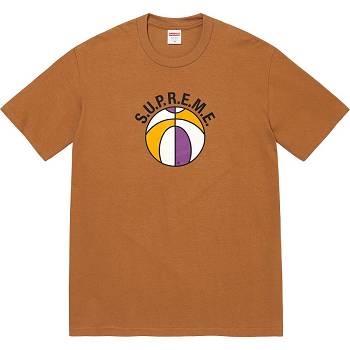 T Shirts Supreme League Tee Marron | FR231AP